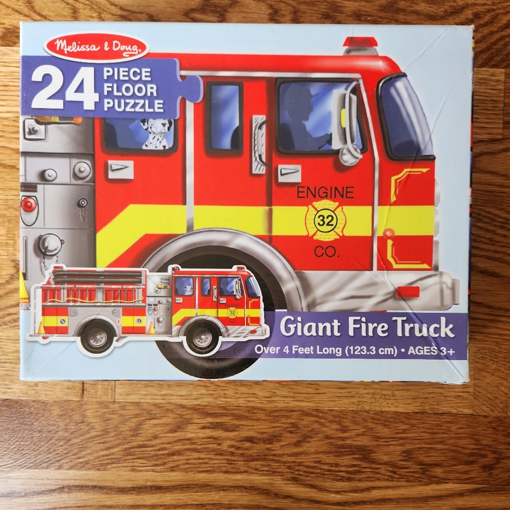 Melissa & Doug Giant Fire Truck Floor Puzzle